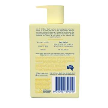Jack N' Jill Natural Bathtime Baby Wash - Baby Wash Sensitive Skin, Hypoallergenic, Fragrance Free B...