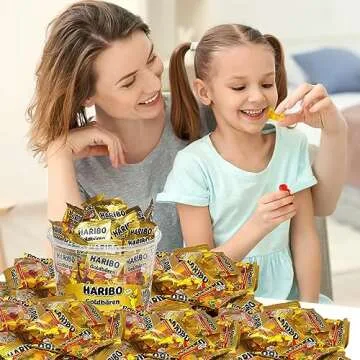 100 Mini Bags of Haribo Goldbears Gummy Bears for Everyone