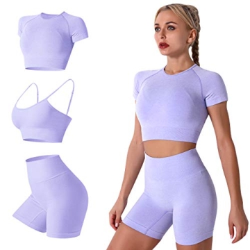 Women's Yoga Outfit Seamless Workout Set for Fitness Enthusiasts