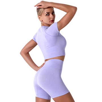 Women's Yoga Outfit Seamless Workout Set for Fitness Enthusiasts