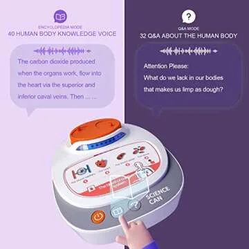 Science Can Human Anatomy Model with 15 Pieces Organs, Interactive Talking Human Body Toy for Kids, Educational Science Kits for Kids Age 6-8