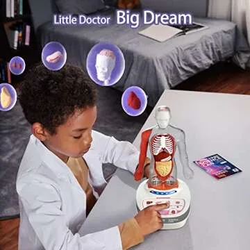 Science Can Human Anatomy Model with 15 Pieces Organs, Interactive Talking Human Body Toy for Kids, Educational Science Kits for Kids Age 6-8