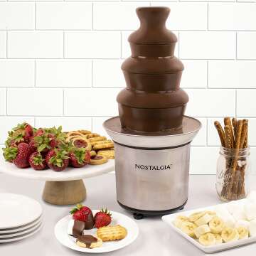 Nostalgia 32-Ounce Fondue Fountain for Dipping Delights