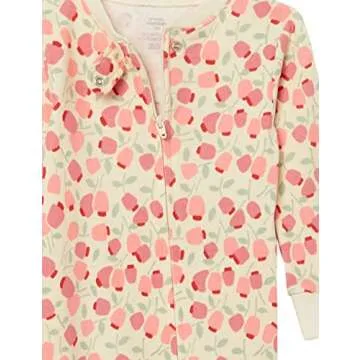 Snug-Fit Cotton Footed Sleeper Pajamas for Baby Girls