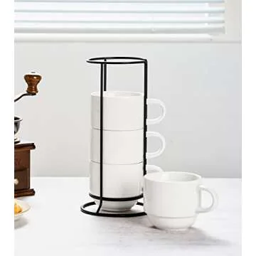 Elegant YHOSSEUN Porcelain Coffee Mug Set for All Beverages