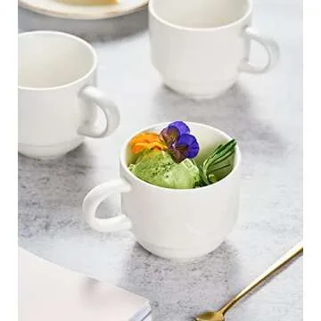 Elegant YHOSSEUN Porcelain Coffee Mug Set for All Beverages