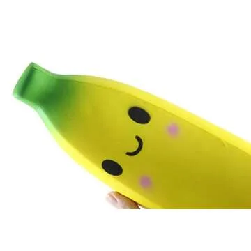 Curious Minds Jumbo Banana Squishy - Cute Foam Fidget Toy