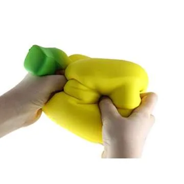 Curious Minds Jumbo Banana Squishy - Cute Foam Fidget Toy