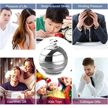 Discover the Kinetic Desk Toy - Optical Illusion Spinner Ball for All Ages