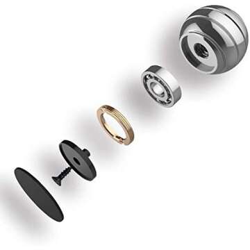 Kinetic Optical Illusion Spinner Ball | Stress Relief Desk Toy