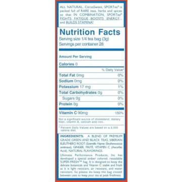 SPORTea Iced | Natural Decaf Energy Drink with Green & Black Tea, Vitamins, Minerals, Electrolytes, ...