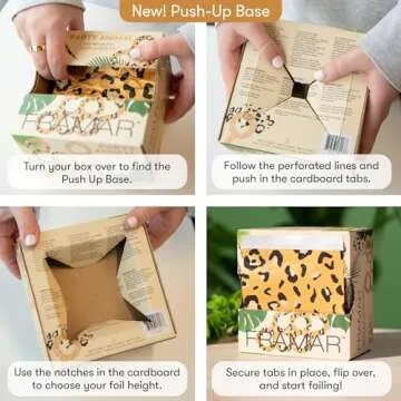 Framar Party Animal Pop Up Hair Foil, Aluminum Foil Sheets, Hair Foils For Highlighting - 500 Foil Sheets