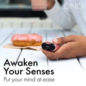 ONO Roller - Handheld Fidget Toy for Adults | Help Relieve Stress, Anxiety, Tension | Promotes Focus, Clarity | Compact, Portable Design (Full Size/Aluminum, Rose Gold)