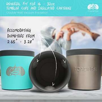 Toadfish Anchor Non-Tipping Universal Cup Holder Pink