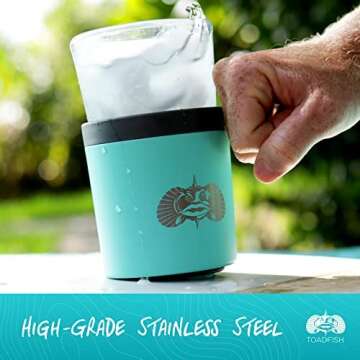 Toadfish Anchor Non-Tipping Universal Cup Holder Pink