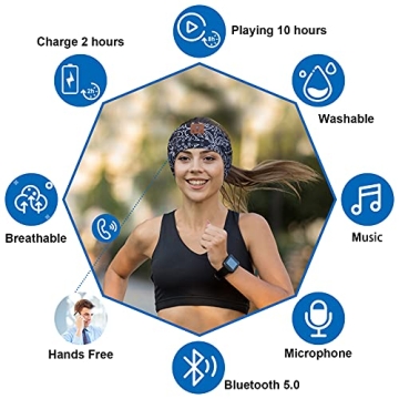 BULYPAZY Sleep Headphones Bluetooth Headband for Comfort