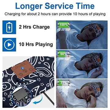BULYPAZY Sleep Headphones Bluetooth Headband for Comfort