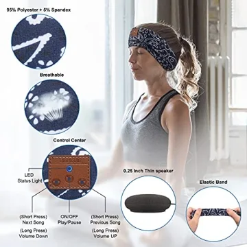BULYPAZY Sleep Headphones Bluetooth Headband for Comfort