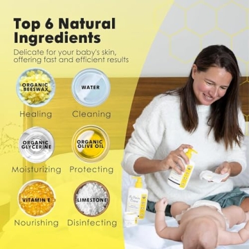 La Petite Creme Organic Diaper Lotion - Gentle Baby Skin Care