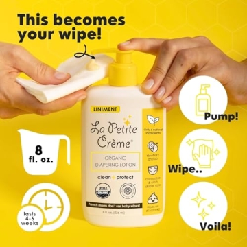 La Petite Creme Organic Diaper Lotion - Gentle Baby Skin Care