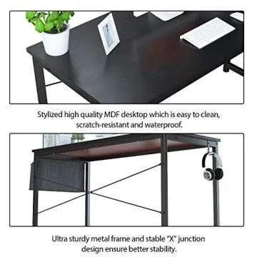 Shop Foxemart 55" Modern Office Writing Desk Online
