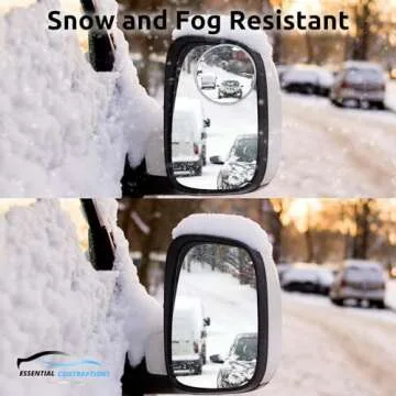 Blind Spot Mirrors 4 Pack-2 Inch Round Rear View Convex Mirror for Cars/SUVs/Motorcycles/Trucks/Trailers/Snowmobiles/Bicycles/RVs/Boats/Golf Carts with Rust Resistant Frame-HD Real Glass