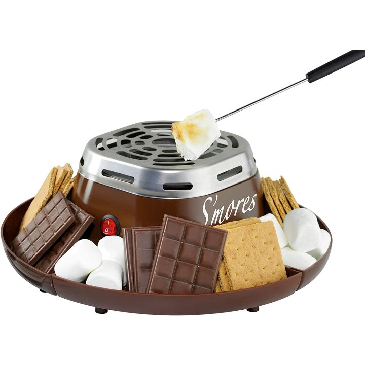Electric S'mores Maker with Stainless Steel Design