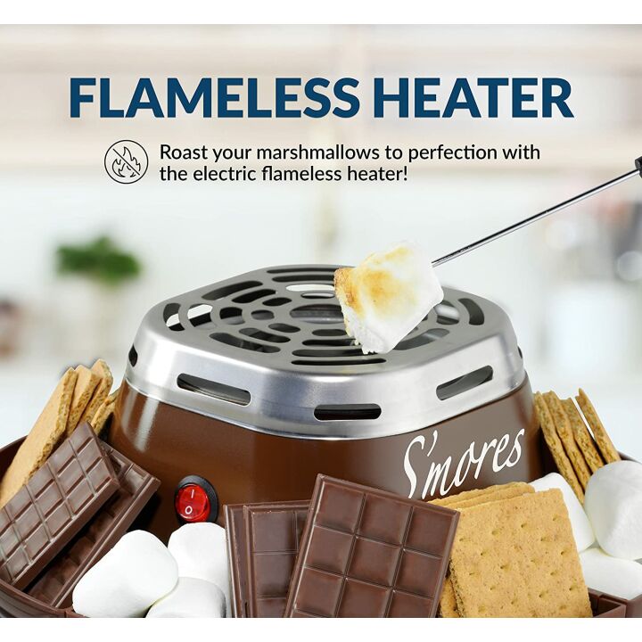 Electric S'mores Maker with Stainless Steel Design