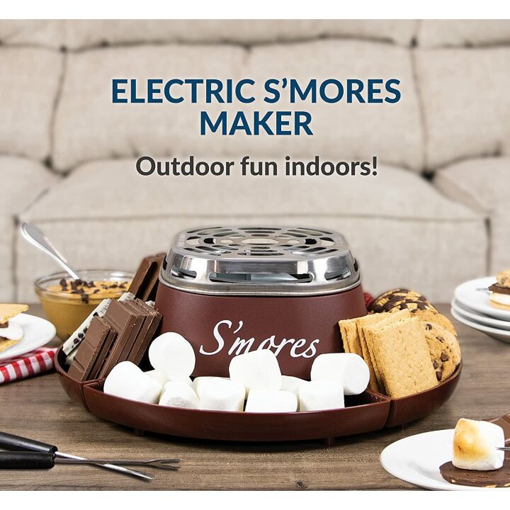 Electric S'mores Maker with Stainless Steel Design
