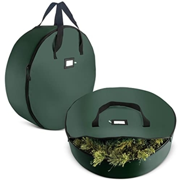 ZOBER Christmas Wreath Storage Containers - 30 Inch