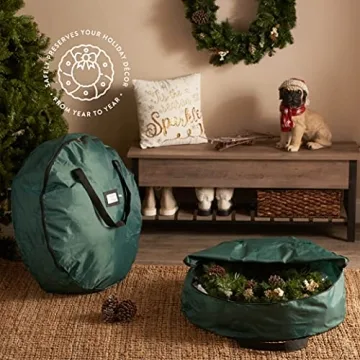 ZOBER Christmas Wreath Storage Containers - 30 Inch