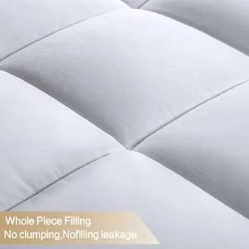 ASHOMELI Full Size Comforter,Cooling Comforter for Night Sweats,All Season Down Alternative Comforter,Duvet Insert with Corner Tabs (White,Full,82"x86")