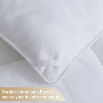 ASHOMELI Full Size Comforter,Cooling Comforter for Night Sweats,All Season Down Alternative Comforter,Duvet Insert with Corner Tabs (White,Full,82"x86")