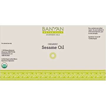 Banyan Sesame Oil – Organic Ayurveda Oil for Skin & Hair