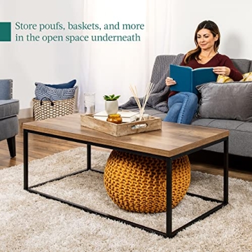 Modern Industrial Style Coffee Table - Best Choice Products