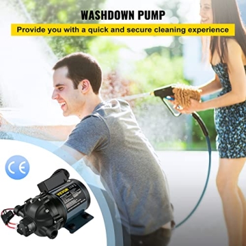 VEVOR Washdown Pump 12V DC 7 GPM for RV and Marine Use