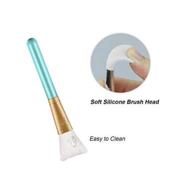 LET'S RESIN Silicone Stir Sticks with 2PCS Silicone Brushes for Mixing Resin, Epoxy, Liquid, Paint, Making Glitter Tumblers