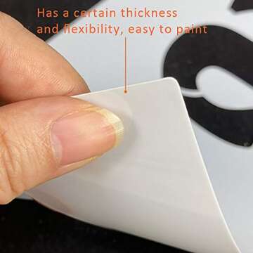 8Pcs Large Farmhouse Easter Stencils - Reusable Designs