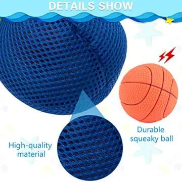 Squeaky Dog Toys - 2 Pack Cute Dog Toys with Squeaker Ball Inside Design, 2 in 1 Dog Chew Toy with Durable Oxford Cloth, Small to Medium Breeds Dogs Playing