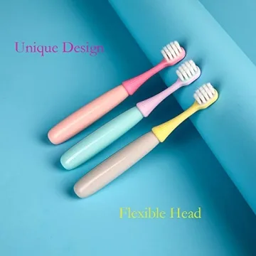 Newrichbee Toddler Toothbrush Set - Cute & Safe for Kids