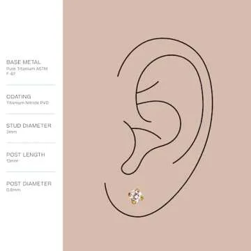 Tini Lux Hypoallergenic Titanium Earrings for Sensitive Ears