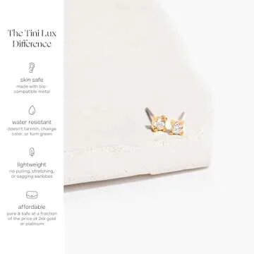 Tini Lux Hypoallergenic Titanium Earrings for Sensitive Ears