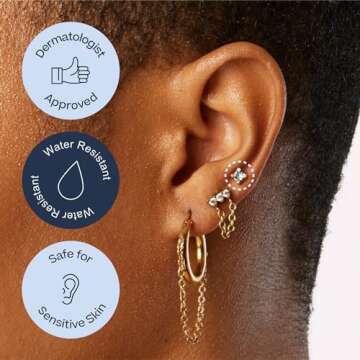 Tini Lux Hypoallergenic Titanium Earrings for Sensitive Ears