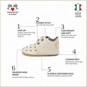 Ella Bonna Oxford Baby Boy Shoes, Leather Sole, Leather Baby Shoes, Toddler Girl Baby Walking Shoes, Newborn Infant Mini Kids Crib Baby Moccasins (Summer Beige, US 1)
