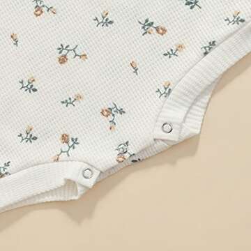 Stylish Infant Baby Girl Floral Oversized Crewneck Sweater