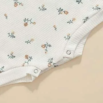 Stylish Infant Baby Girl Floral Oversized Crewneck Sweater