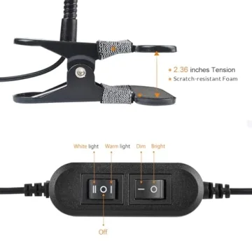 LEPOWER Clip on Light - Versatile Reading and Task Lamp