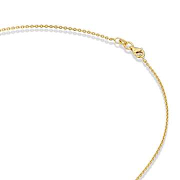 PAVOI Italian Solid 925 Sterling Silver Chain Necklace, 22K Gold Plated, 1.5mm Italian Diamond-Cut Cable Chain Necklace for Women and Men, MADE IN ITALY (16, Yellow Gold)