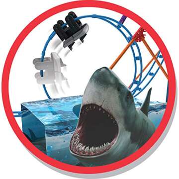 K'NEX Shark Attack Roller Coaster Building Set for Ages 7+