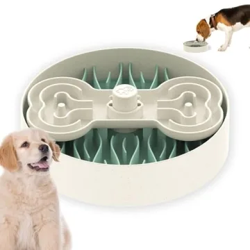 Puzzle Feeder Slow Feeder Dog Bowls for Large Breeds, Detachable Design with 4 Feeding Modes